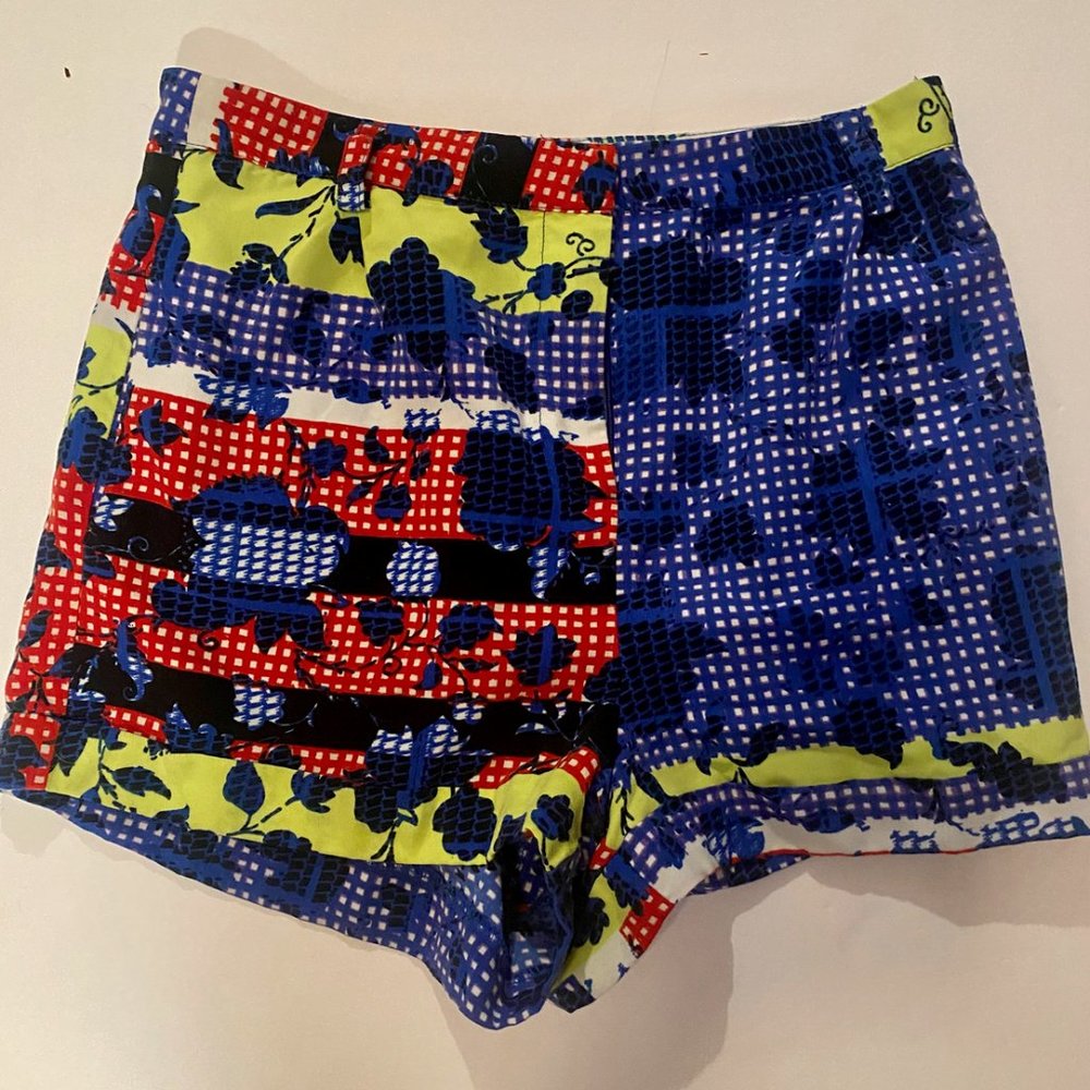 Top Shop Burn Out Velvet Shorts